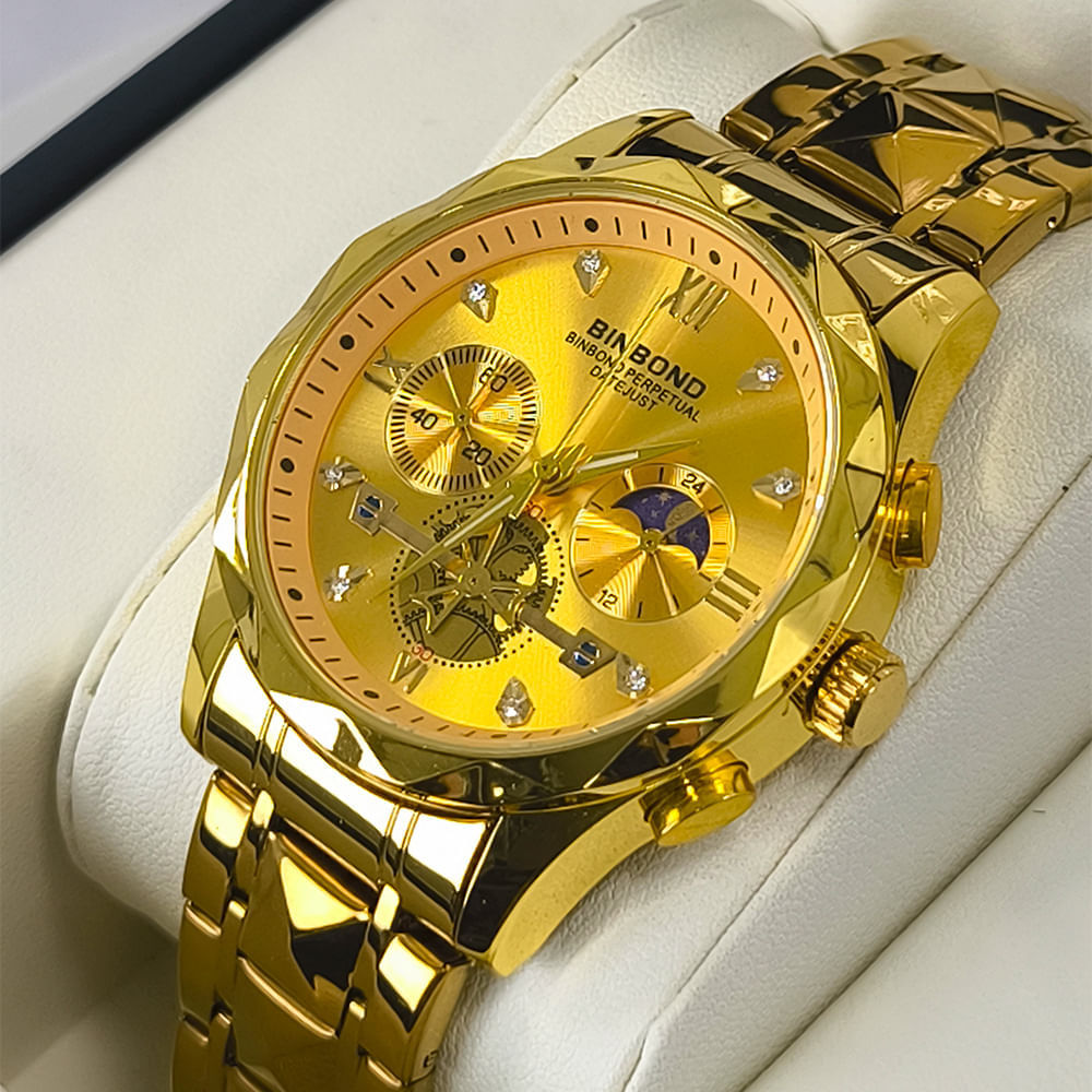 Reloj BINBOND para Hombre - Acero - Oro