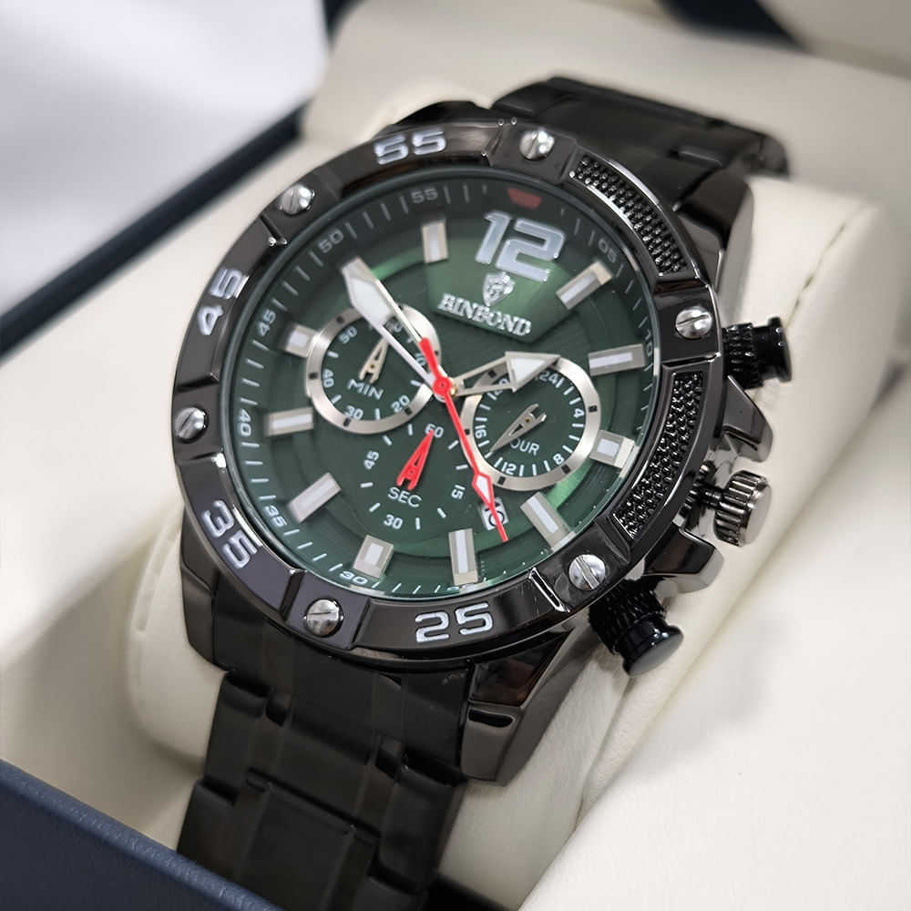 Reloj BINBOND para Hombre - Verde/Negro