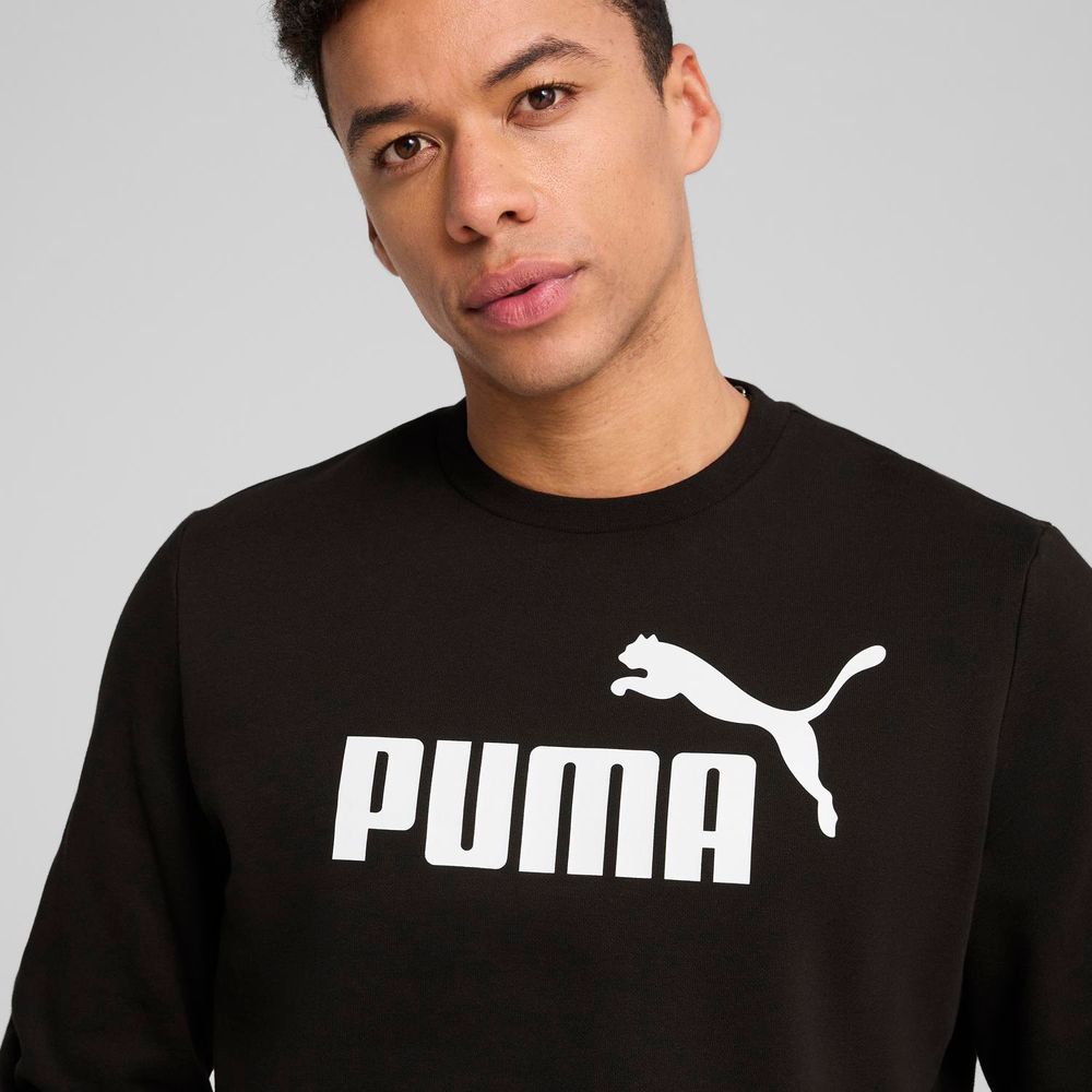 Polera Deportiva Puma Hombre Ess Logo Crew Fl 682558 01