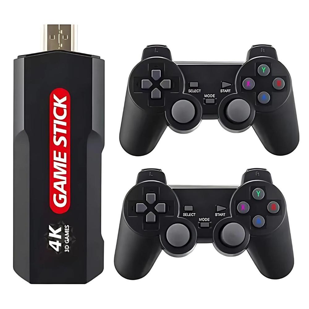 Consola de Juegos Retro 4K 30000 Juegos 3D Game Stick 2 Mandos X2