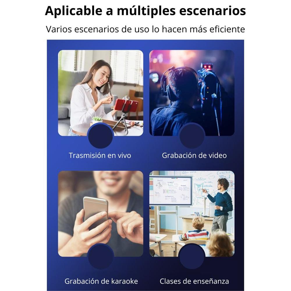 Micrófono Inalámbrico Solapero con Receptor de Auxiliar K35