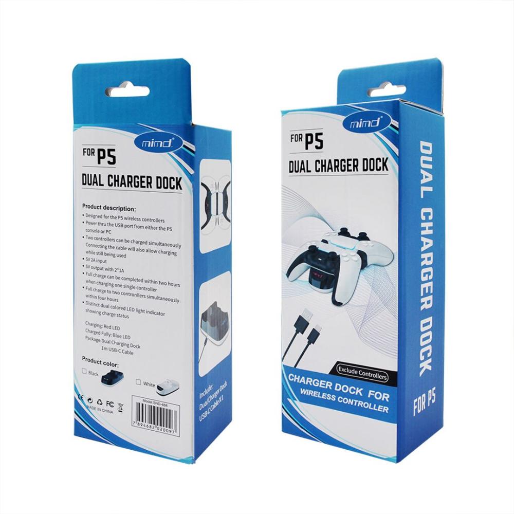 Base de Carga Dual para Mandos PS5 Indicador LED de Carga SND-468Z
