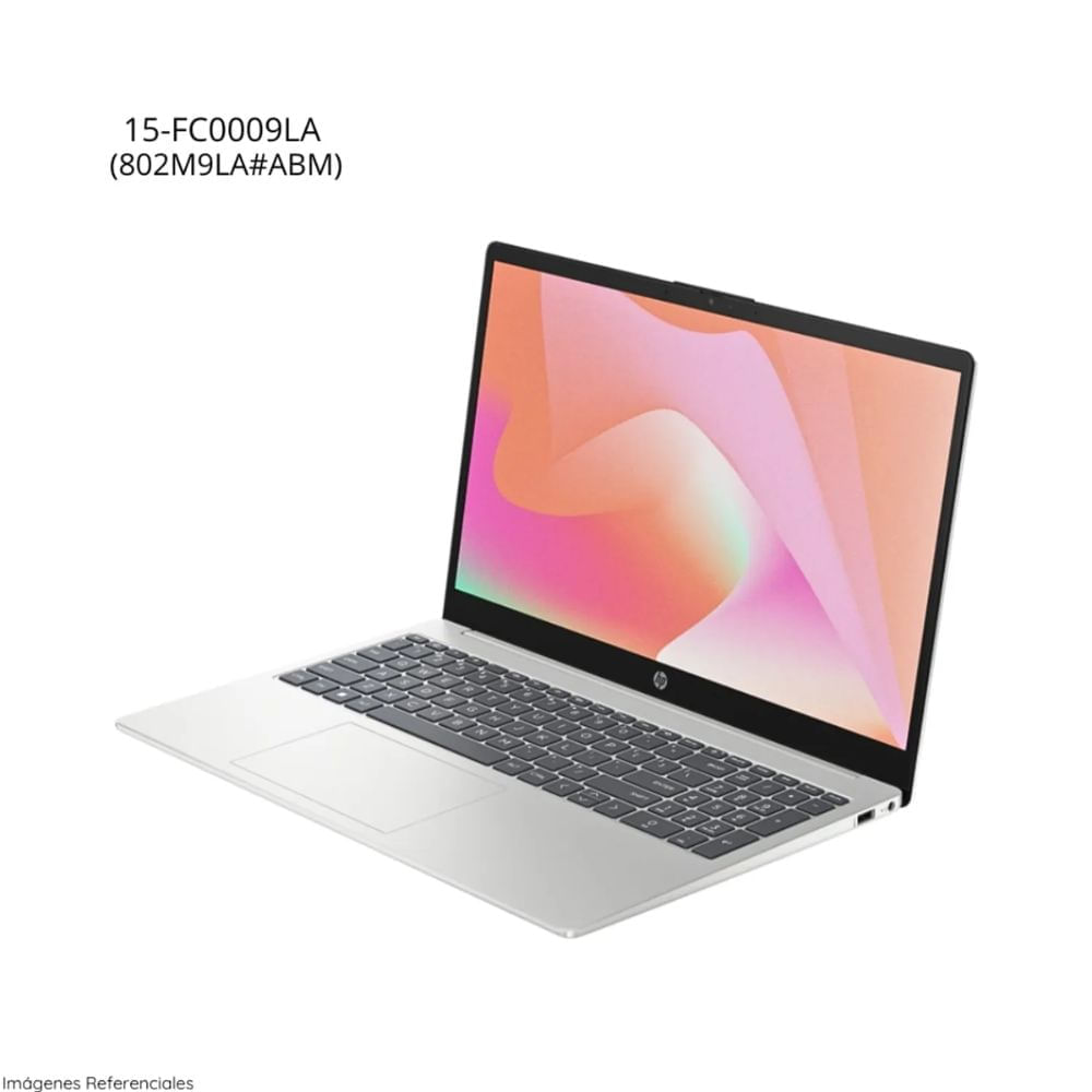 Laptop HP 15-FC0009LA AMD Ryzen 5-7520U 8GB RAM 256GB SSD 15.6"" FHD WIN 11 - Silver