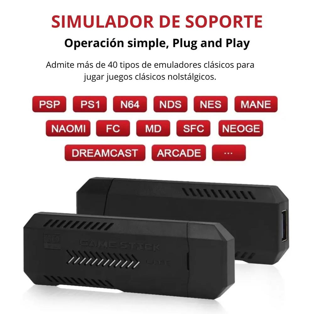Consola de Juegos Retro X2 Ultra con 35000 Juegos 2 Mandos Recargables
