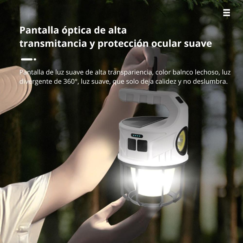 Luz Solar para Camping al Aire Libre Recargable Usb SL-008