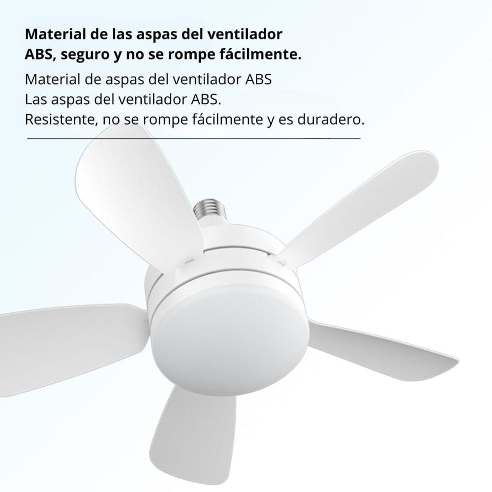 Ventilador con Luz Led de Techo 2000 Lm 3 Colores con Control CP-FS04
