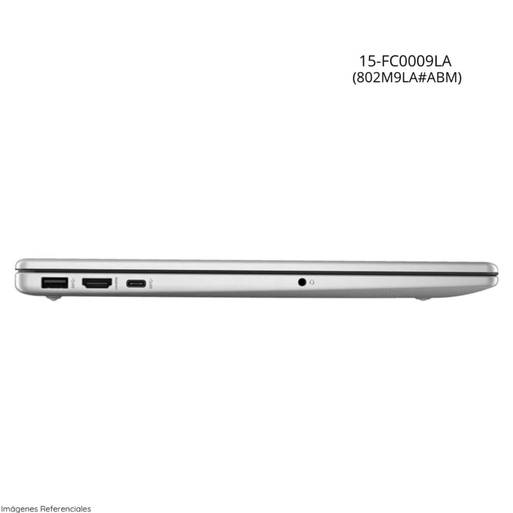 Laptop HP 15-FC0009LA AMD Ryzen 5-7520U 8GB RAM 256GB SSD 15.6"" FHD WIN 11 - Silver