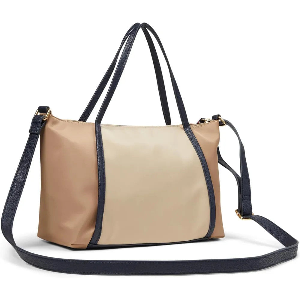 Tommy Hilfiger | Bolso Satchel Convertible Anastasia II con Colgante | Marrón