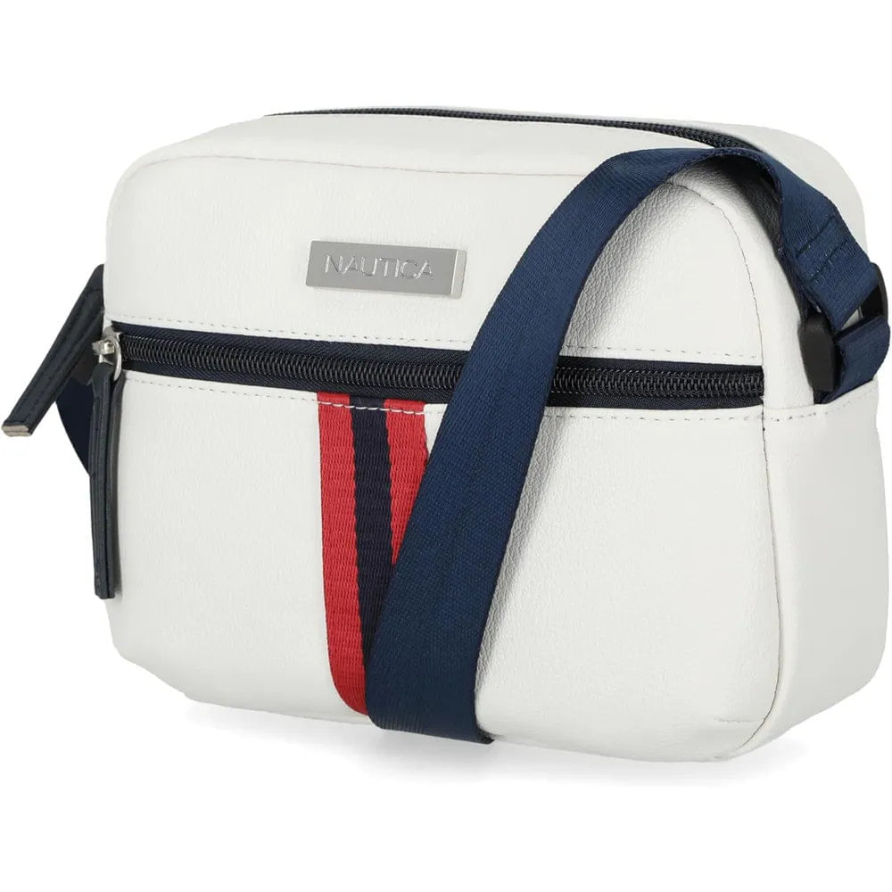 Nautica | Bolso Cámara Candid Ajustable Crossbody | Blanco