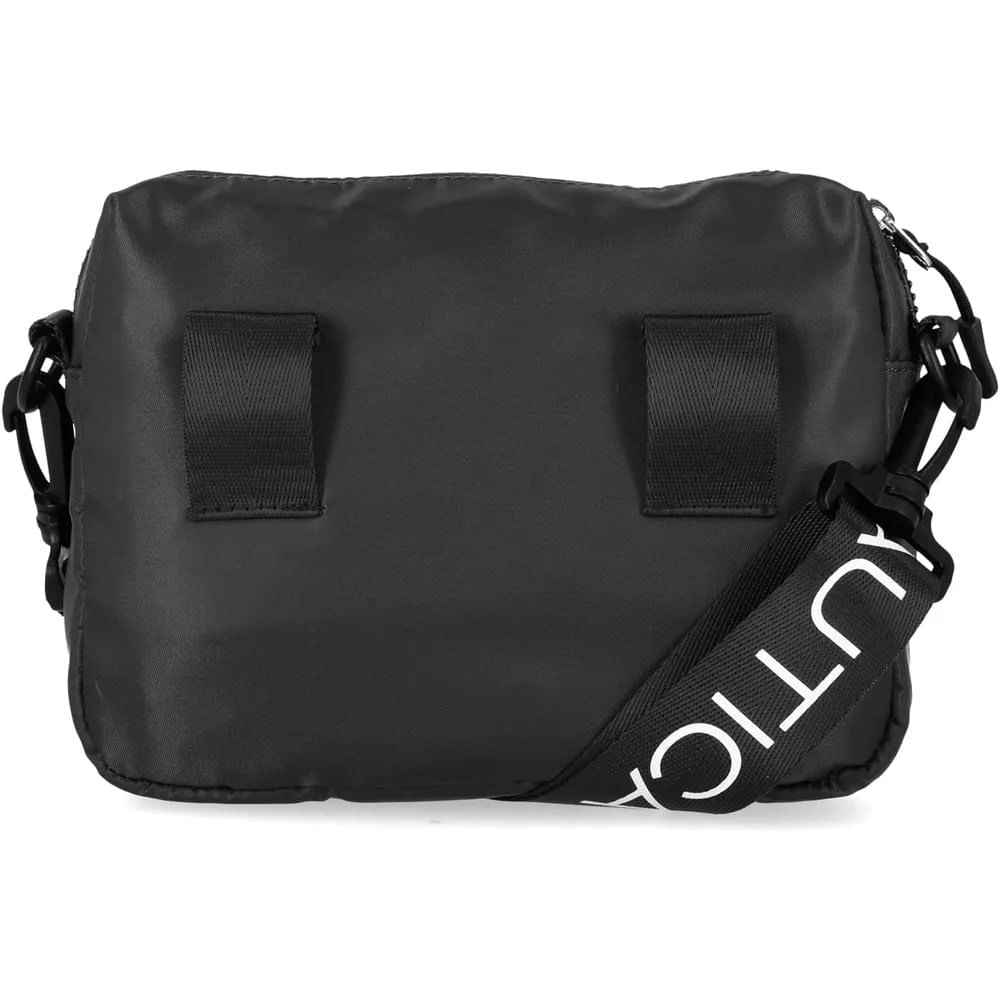 Nautica | Riñonera Bean de Nylon con Correa Ajustable Crossbody | Negro