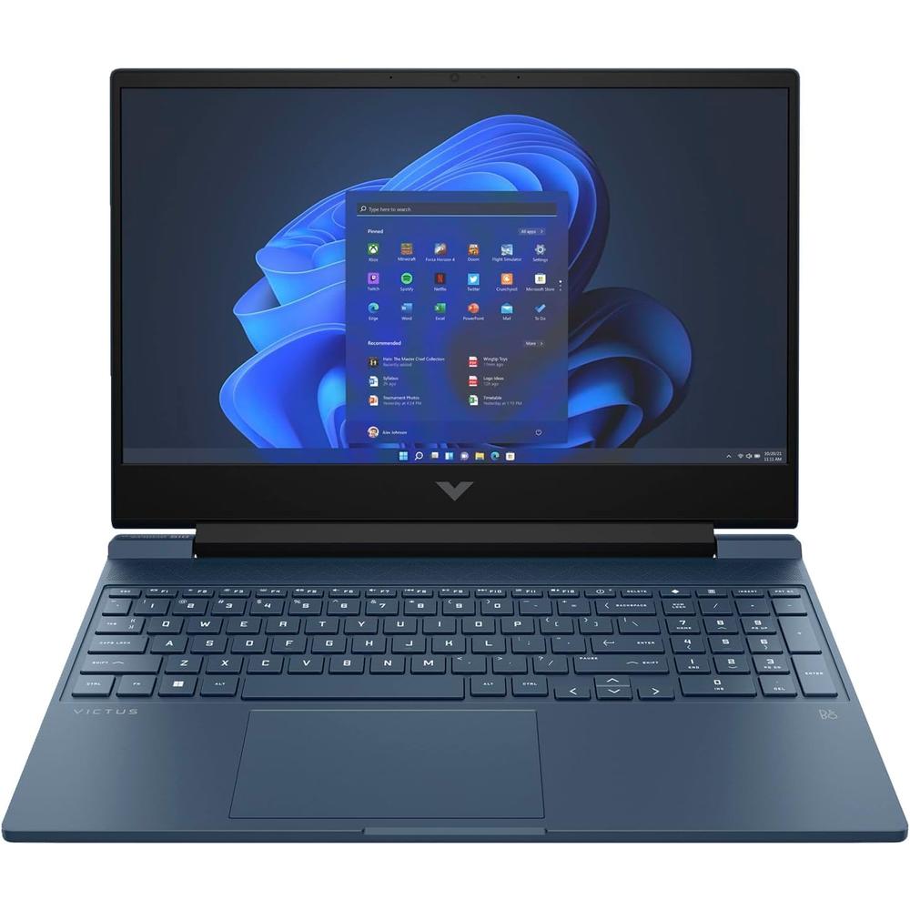 HP Laptop VICTUS 15.6"" FHD 144hz i5-12450 16GB RAM 512GB SSD RTX3050 | Azul - Teclado Inglés