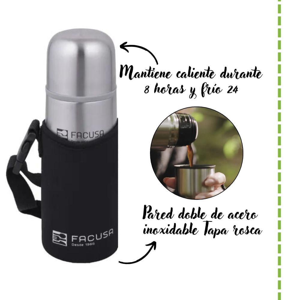 Termo de Acero Inoxidable FACUSA 350 ml