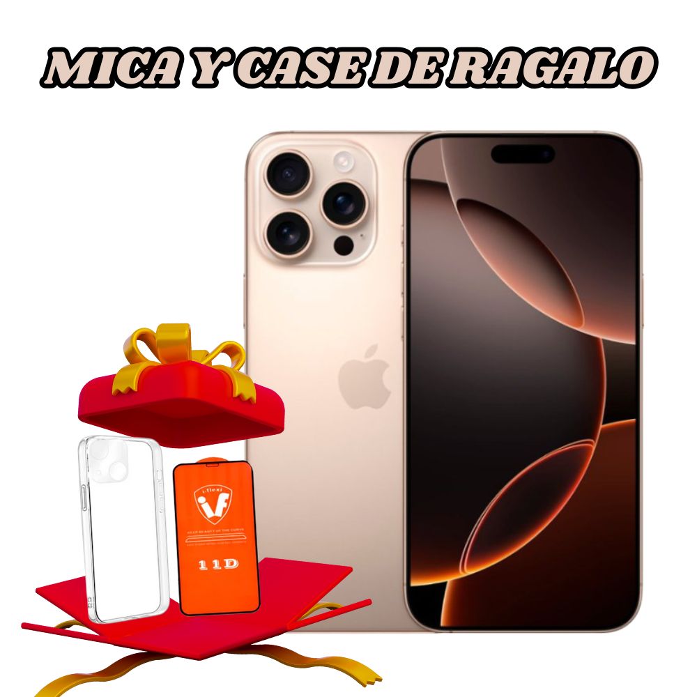 Iphone 16 pro max ESIM 256gb color desert + regalos