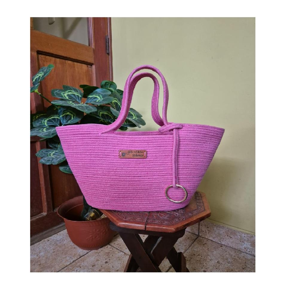 Cartera Tejida Rossana color Fucsia PUNTO & ARTE