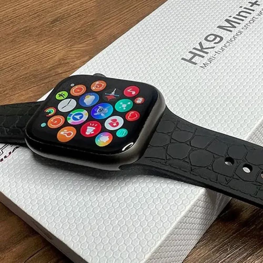 Hk9 mini+ reloj smartwatch negro