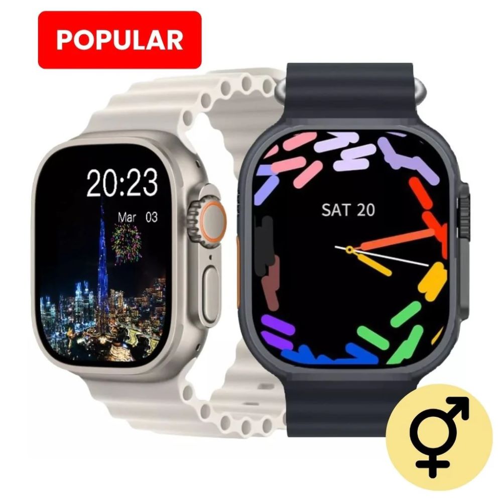 Smartwatch s9 ultra con chip beige