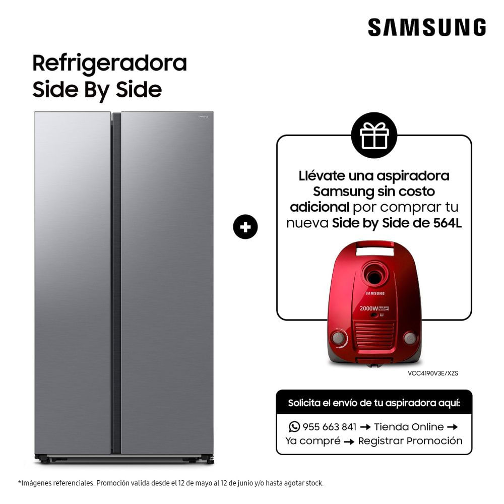 Refrigeradora Samsung All Around Cooling 564Lt Plata RS57DG4000M9/PE