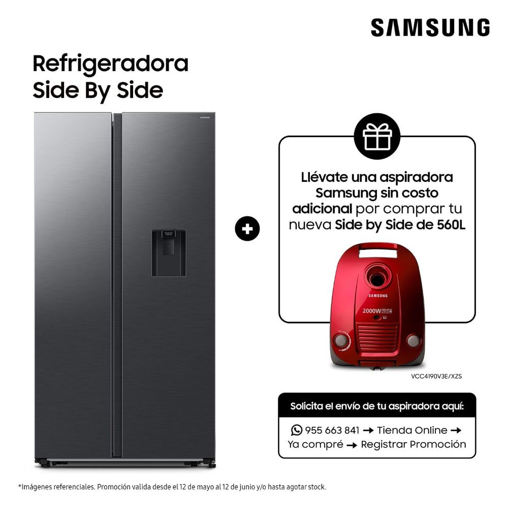 Refrigeradora Samsung All Around Cooling 560Lt Negra RS57DG4100B4/PE