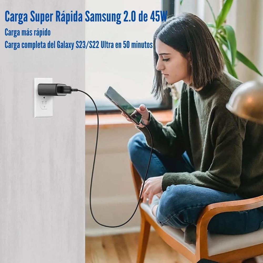 Cargador de Pared Samsung Power Adapter 45W PD USB-C to USB-C EP-T4511