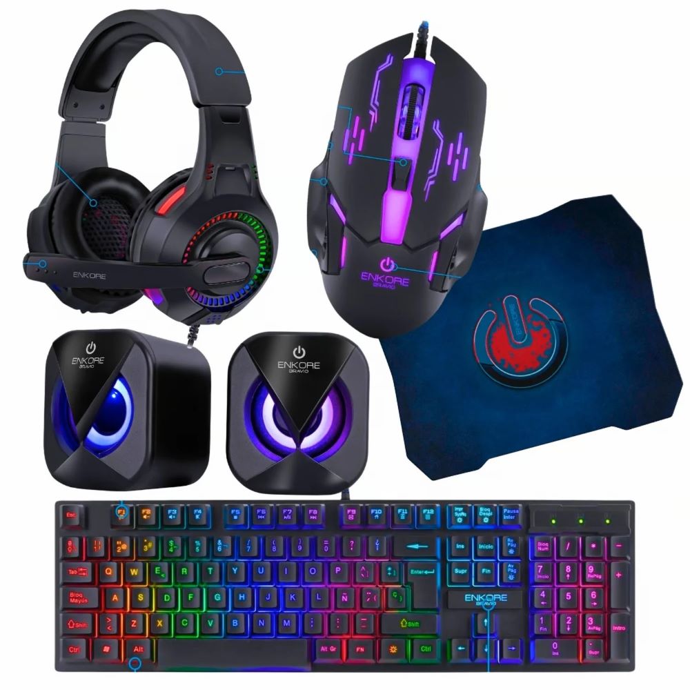 Teclado Mouse Gamer Combo Teclado Raton Gaming Ratón Inalámbrico