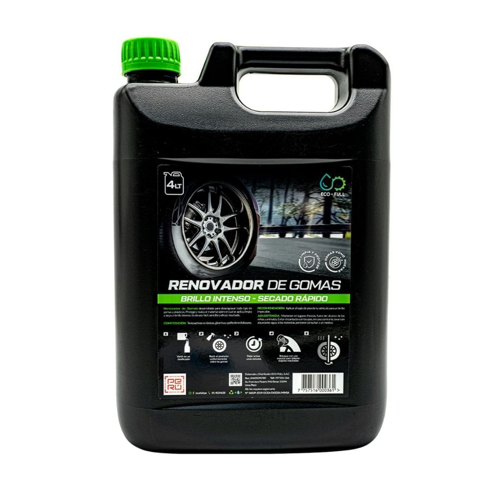 Renovador/abrillantador de llantas 4 litros Eco-full REN002