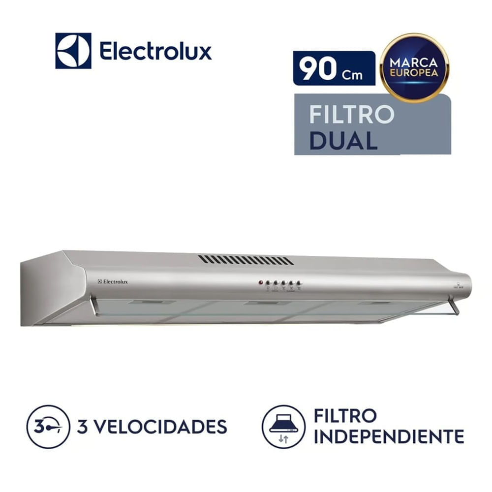 Campana Extractora Electrolux EJSE362TBIS 90 cm Inox