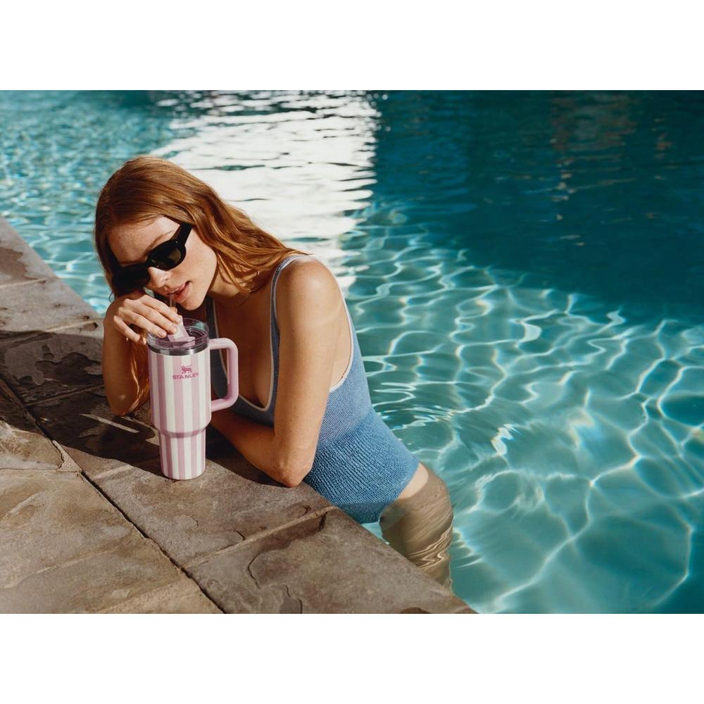 Stanley Quencher vaso con asa, tapa de 3 posiciones, acero inoxidable sin BPA