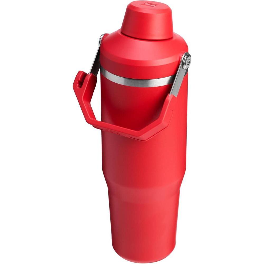 Stanley IceFlow 2.0 - Vaso rápido con asa y tapa, acero inoxidable, rojo chile