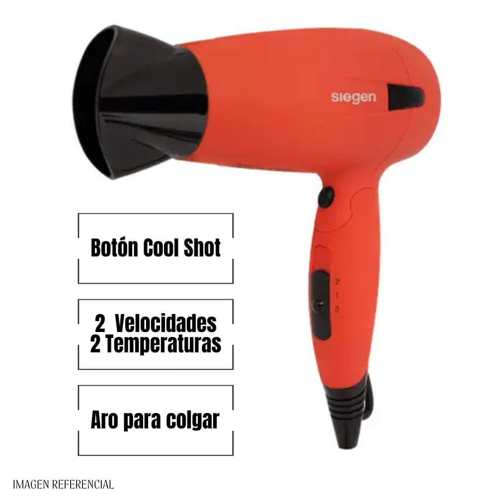 Secadora de Cabello de Viaje Siegen - SG3012C03