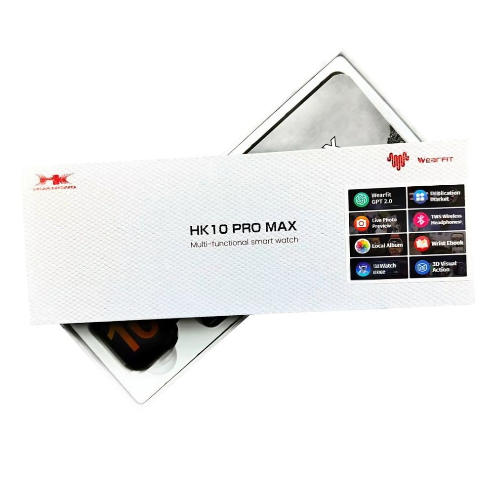 Smartwatch HK10 Pro Max con ChatGPT G Siri NFC Morado