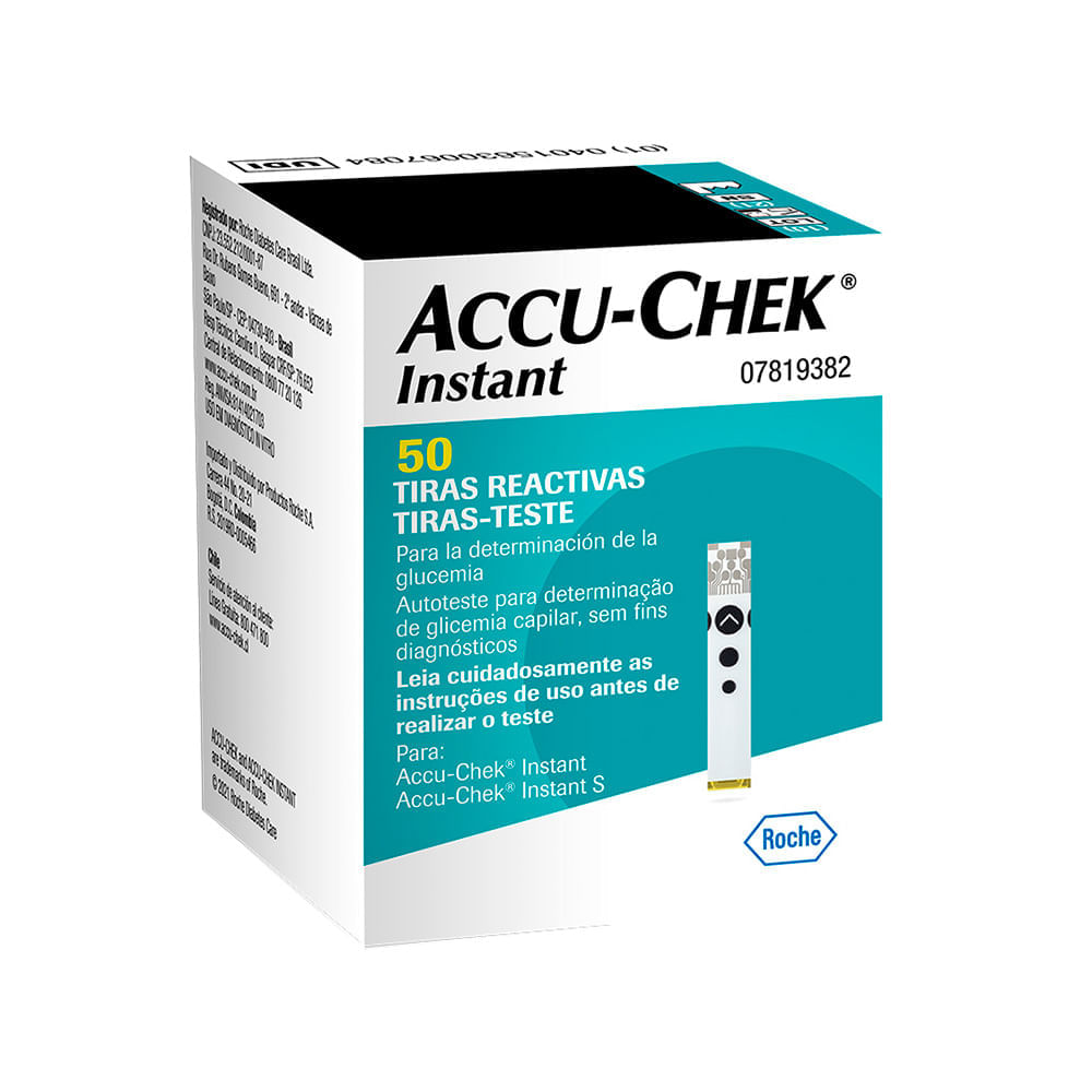 Tiras Reactivas para Glucómetro Accu-Chek Instant