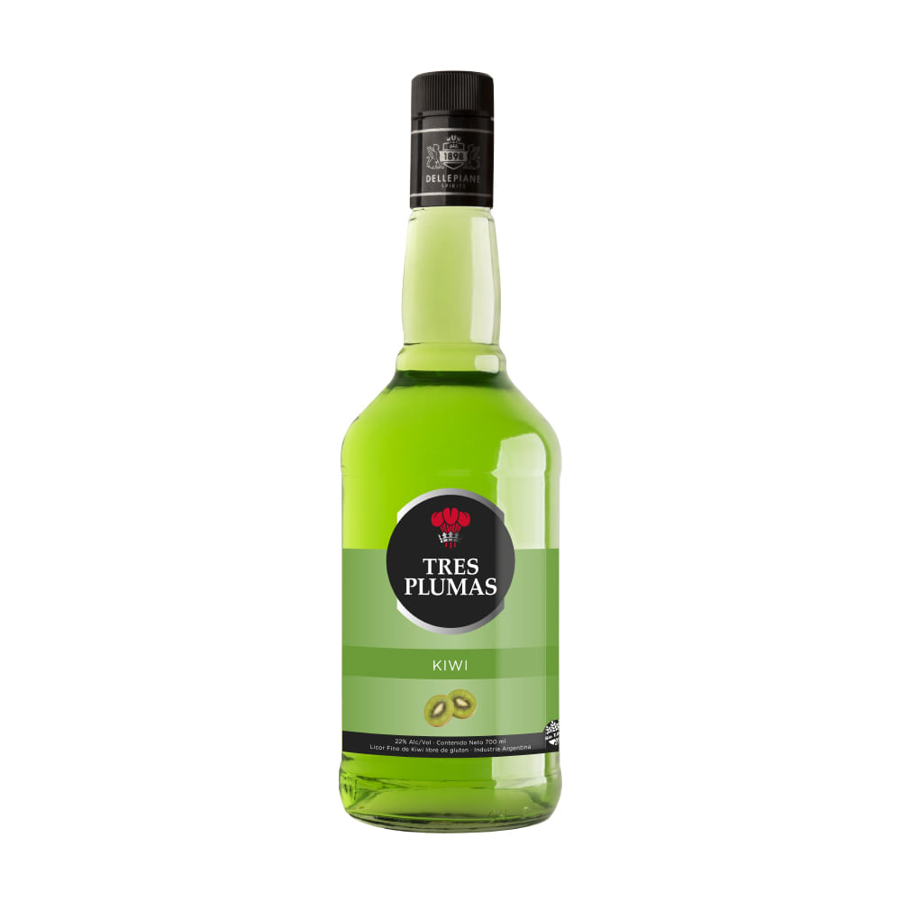 Licor Tres Plumas Kiwi 700ml