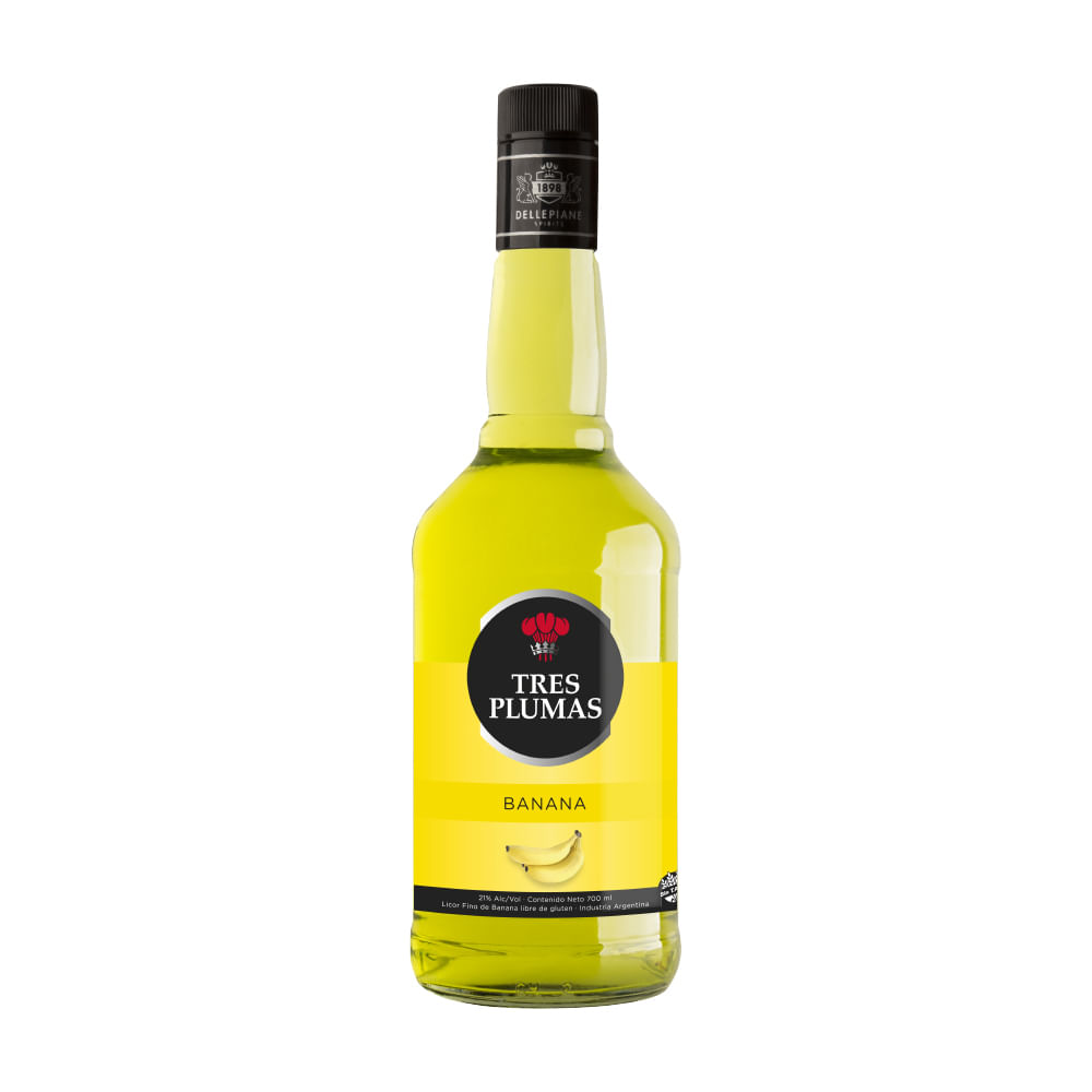 Licor Tres Plumas Banana 700ml