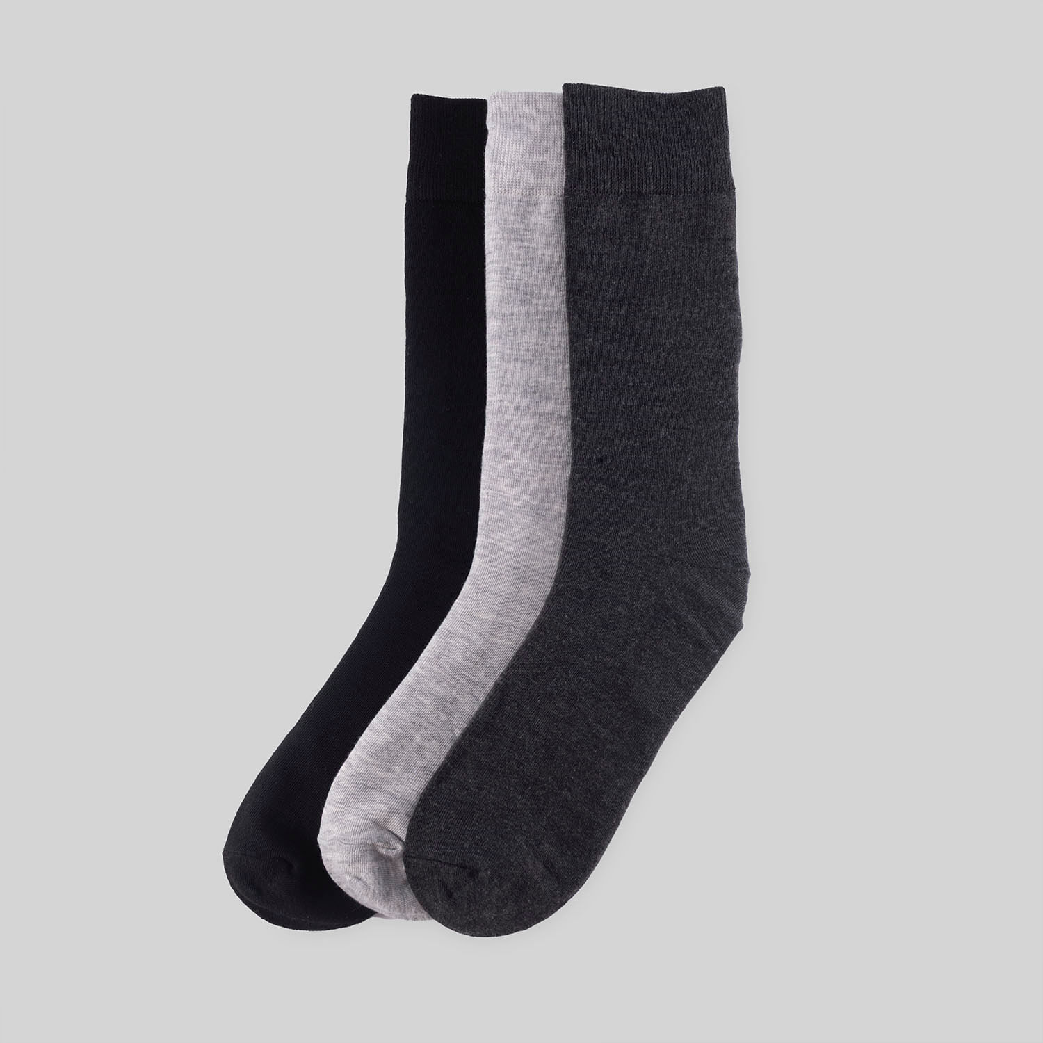 Medias Largas Pack X 3 Madison Unitario Gris  Hombre