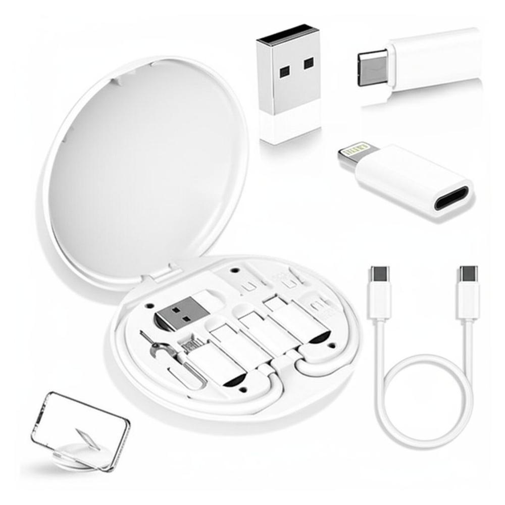 Cable para cargador multifunción Set 5 en 1 Blanco