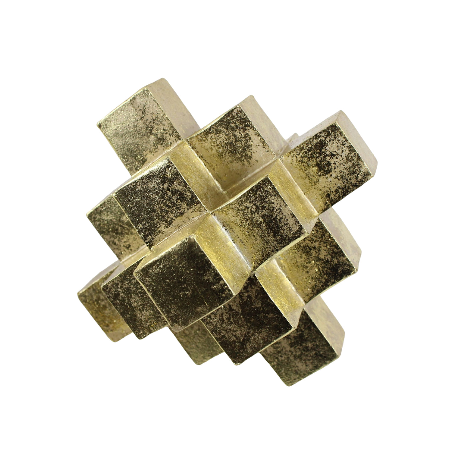 Adorno Tetris Dorado 12 Cm