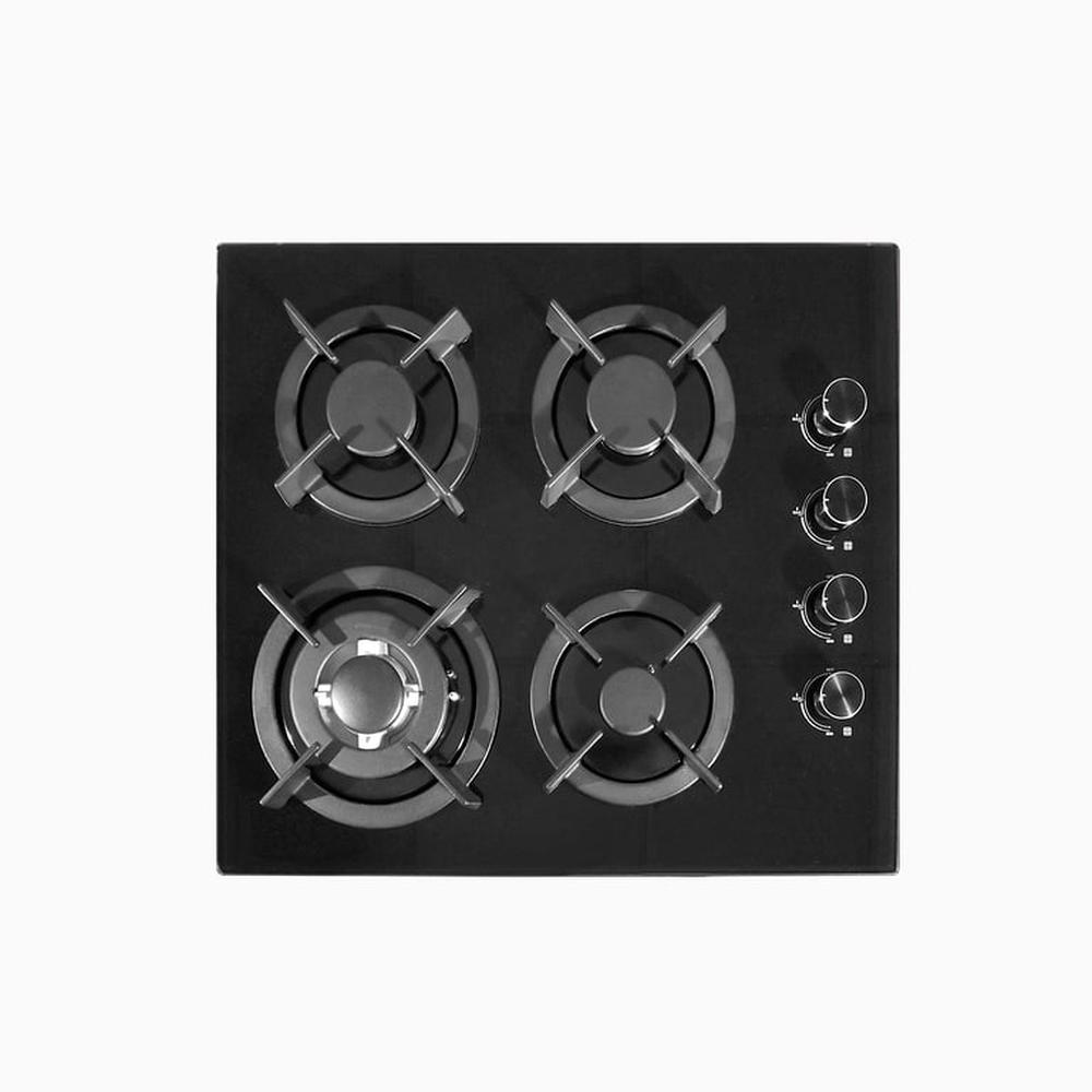 Encimera 4 hornillas aghaso vidrio templado 60cm gn