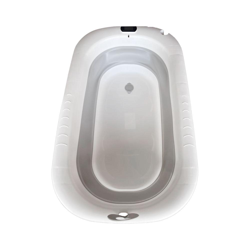 Tina Bañera Plegable Para Bebé Con Temperatura Gris