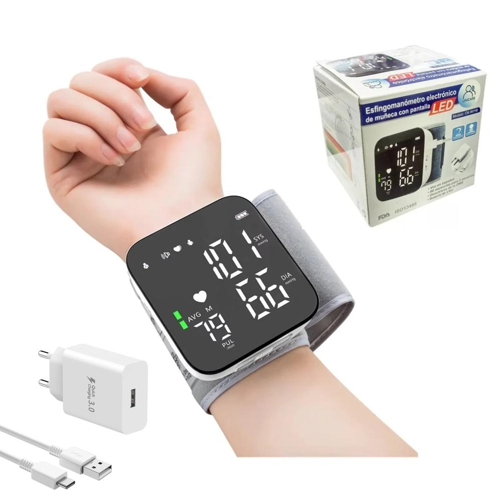 TENSIÓMETRO DIGITAL CON VOZ EN ESPAÑOL DE MUÑECA