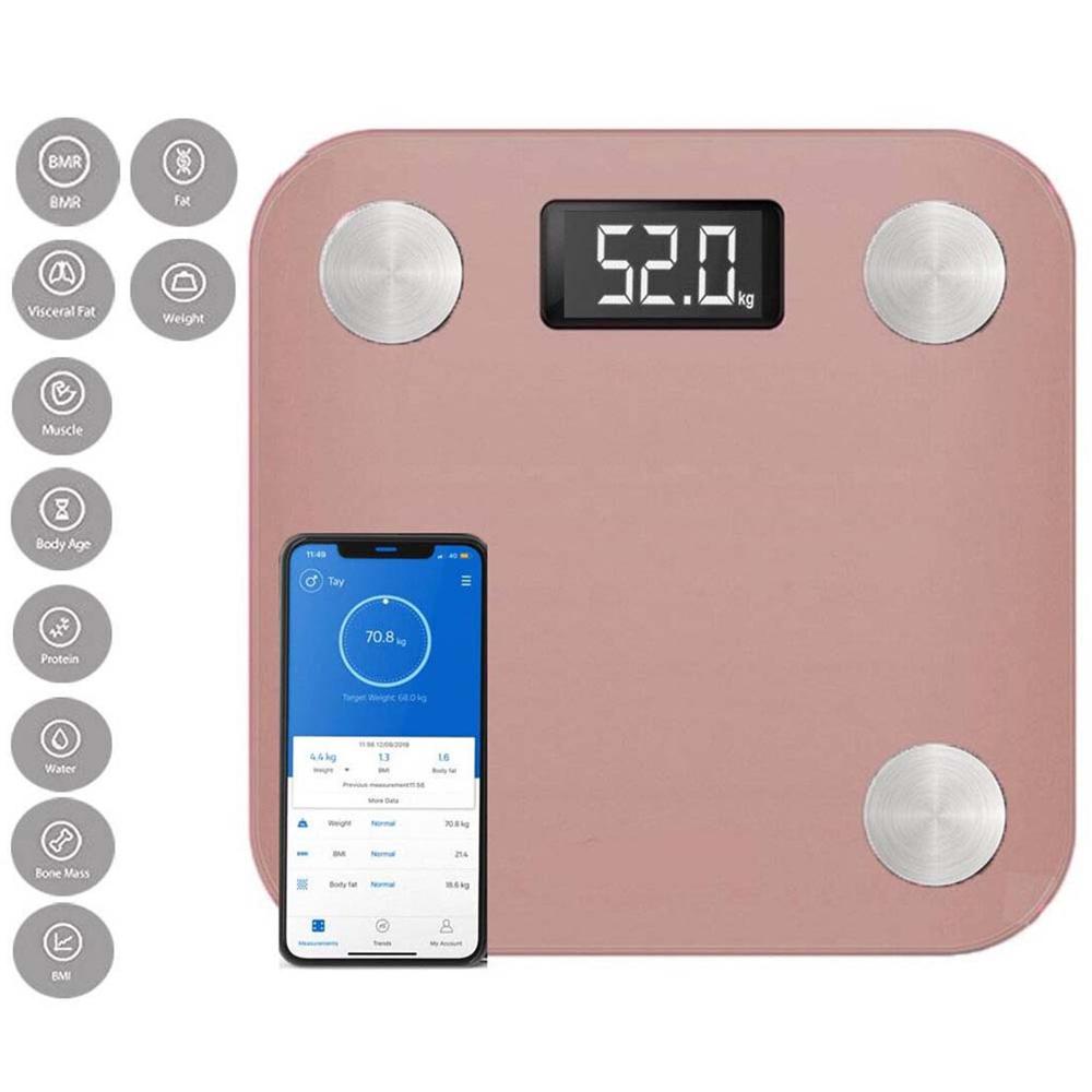 Balanza Digital Inteligente 12 Lecturas Guinda