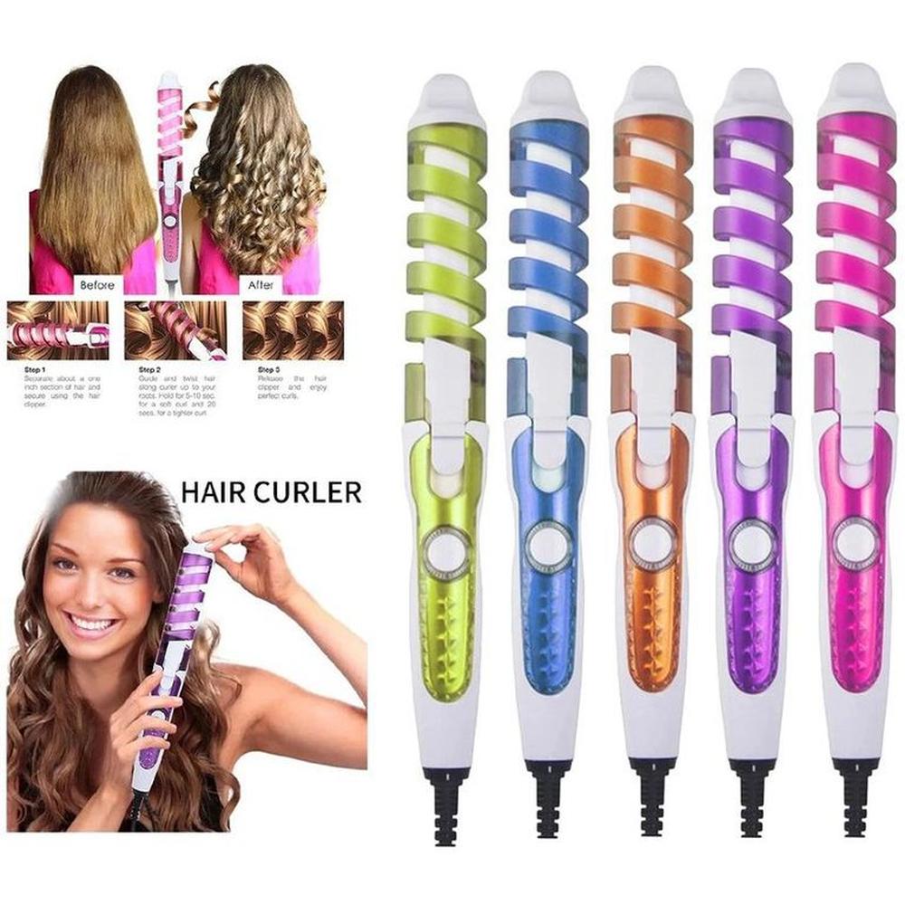 Rizador de cabello en espiral de cerámica rizhen