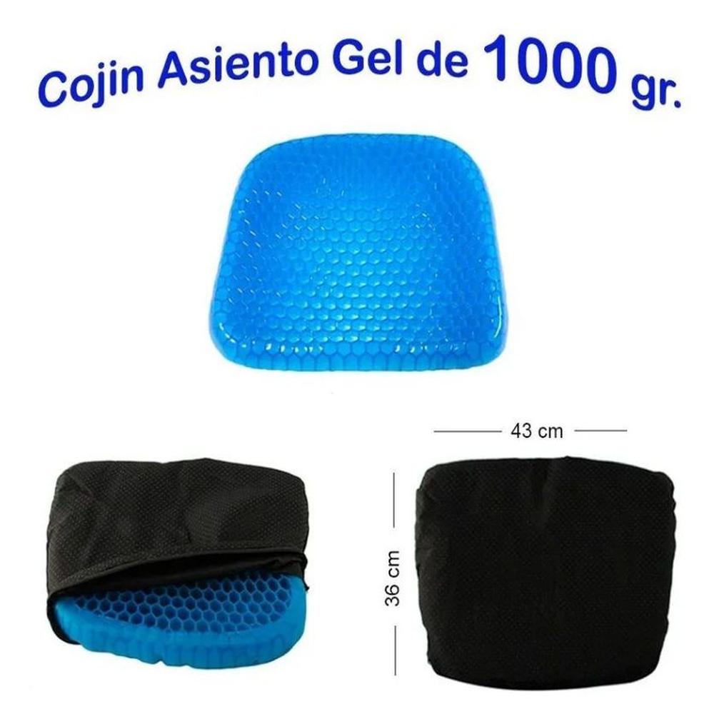 Asiento cojín flexible gel para sillas auto oficina de 1000grs