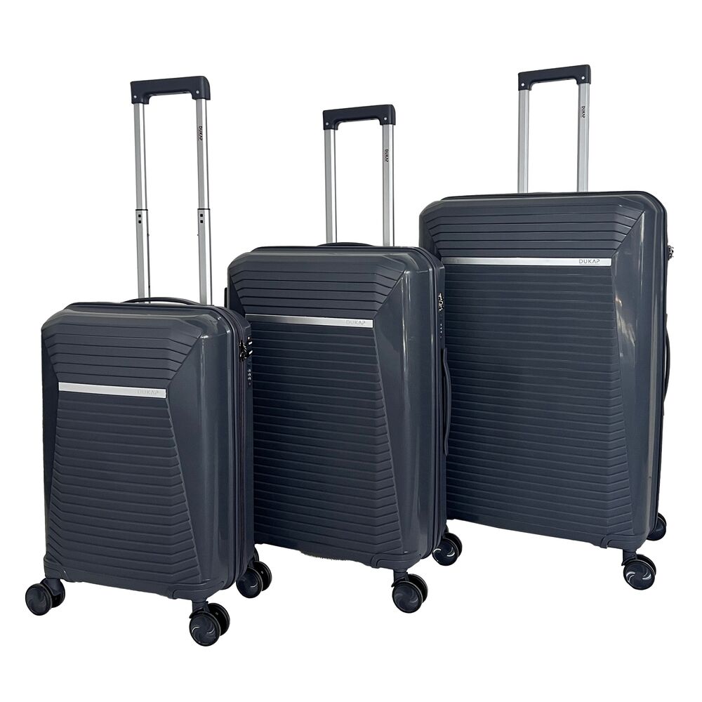 Maletas De Viaje Set de 3 Singapure Gris Oscuro SIJG