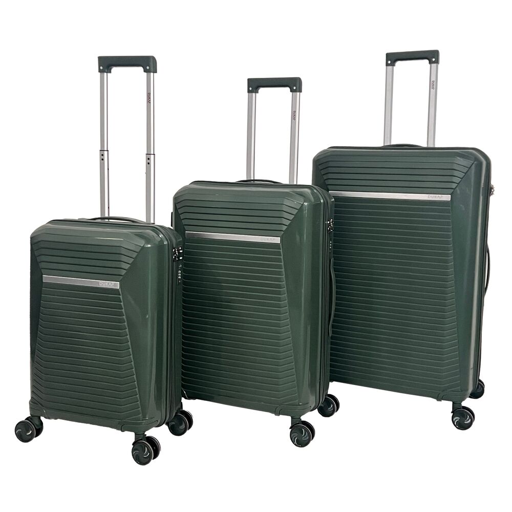 Maletas De Viaje Set de 3 Singapure Verde Oscuro SIJV