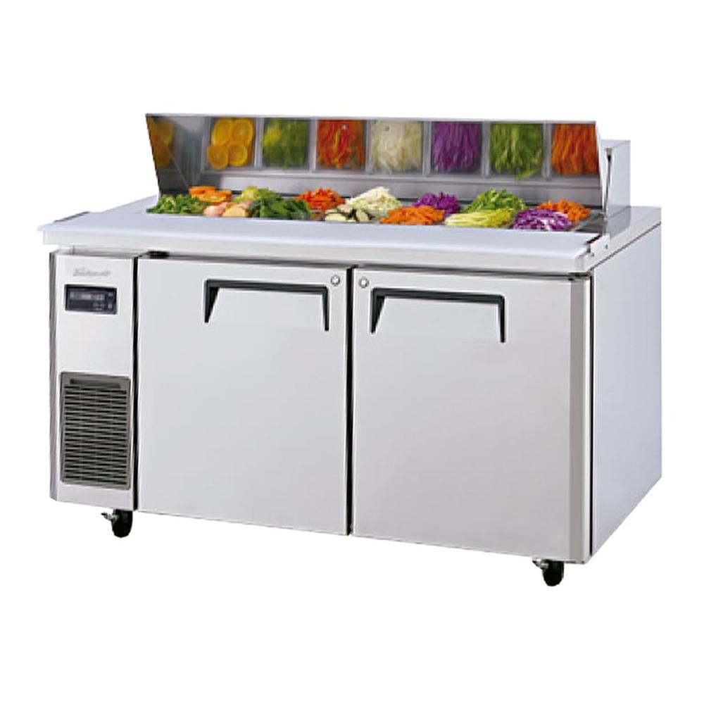 Meson Refrigerado Para Ensaladas Dos Puertas Acero Inoxidable 420 Litros Turbo Air