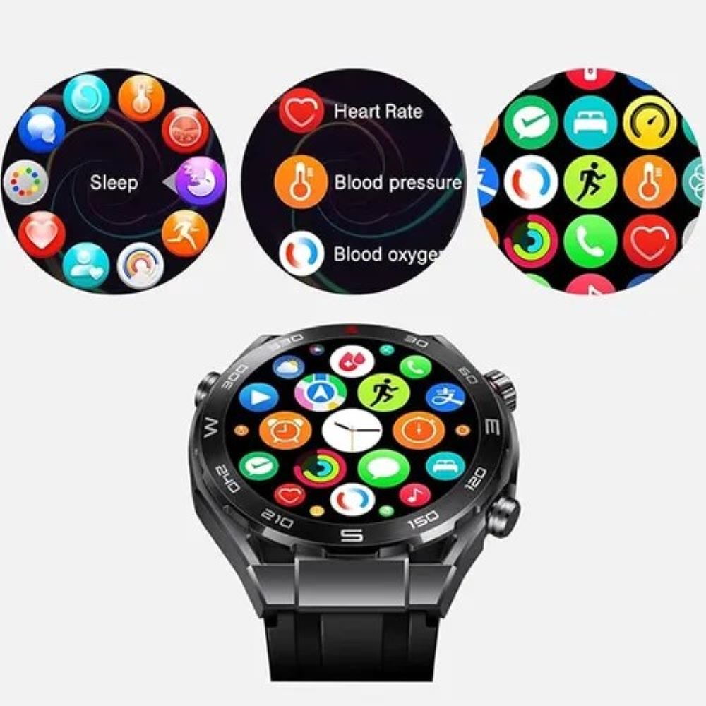 Smartwatch hk5 hero gama alta y 2 correas negro