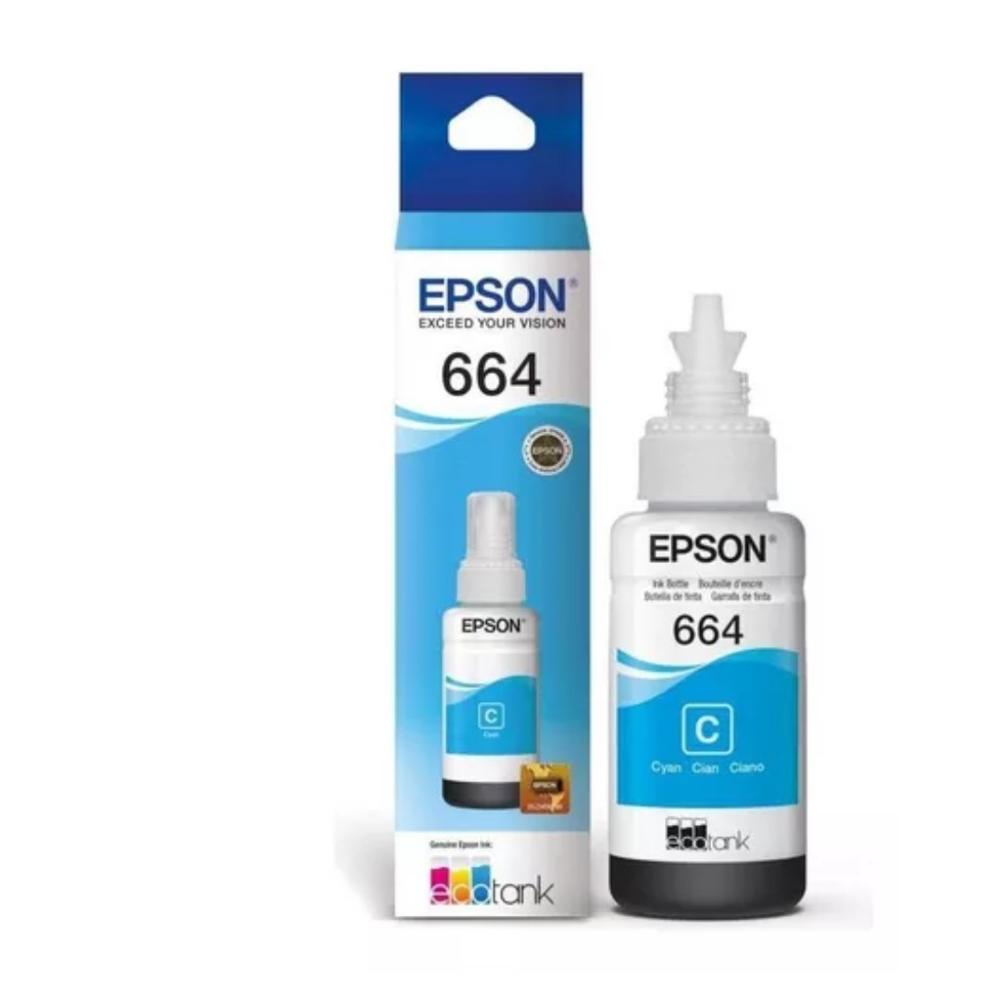 Tinta de Impresora Epson T664220 Cian