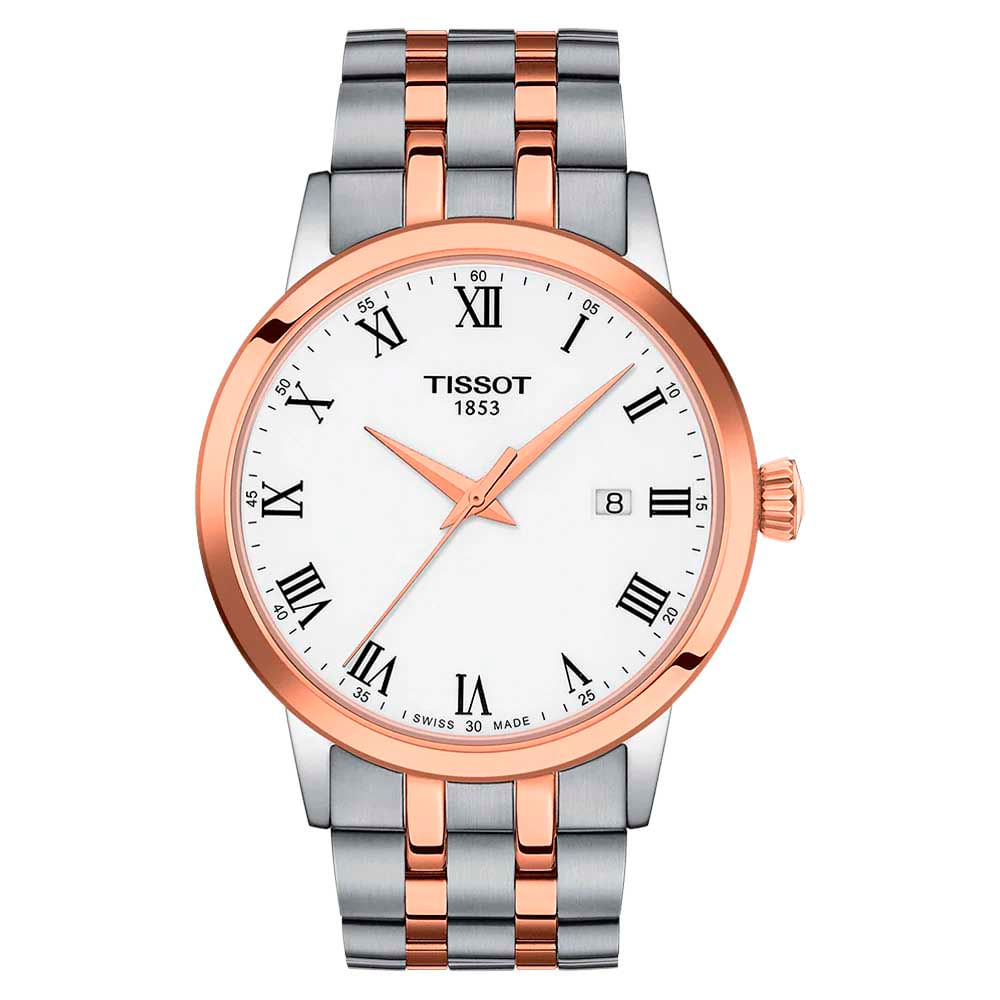 Reloj Tissot Classic Dream Cuarzo 42MM Gris / Oro rosa - T129.410.22.013.00