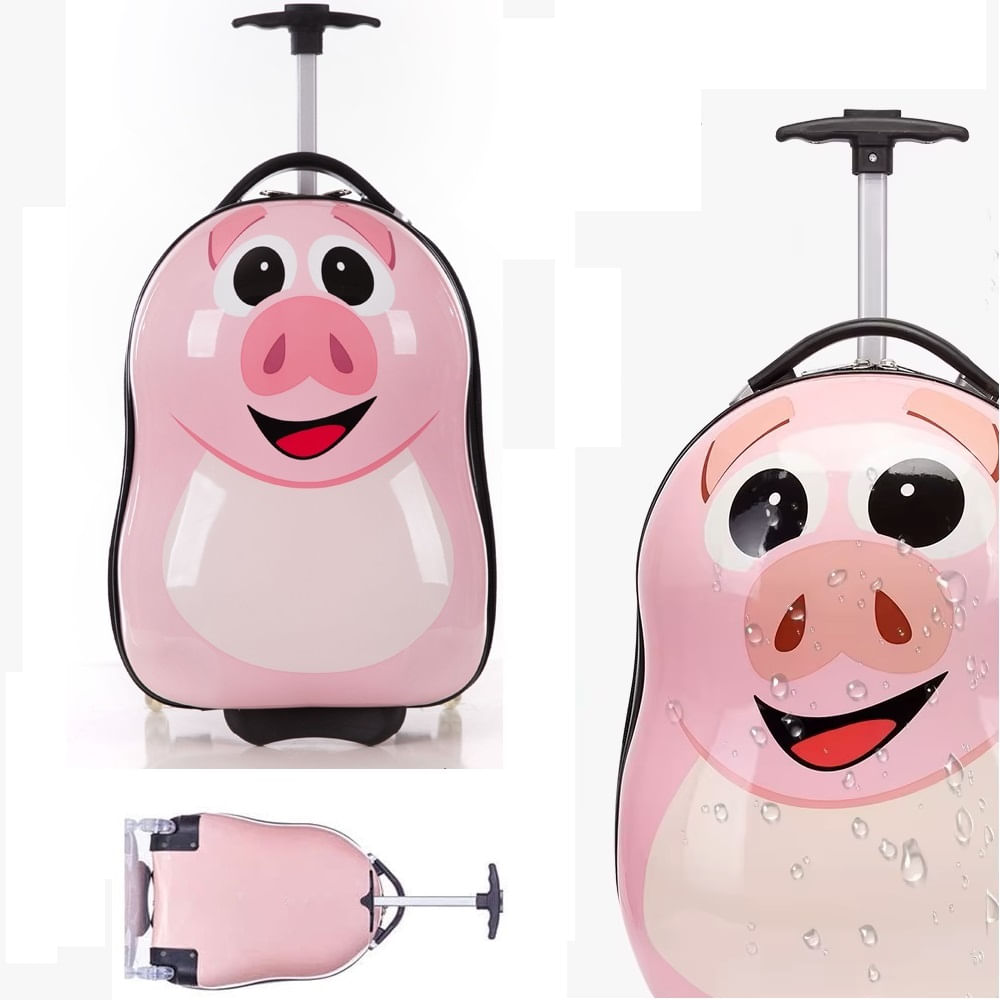 Maletas de viaje para Minos con ruedas Cerdo Rosa