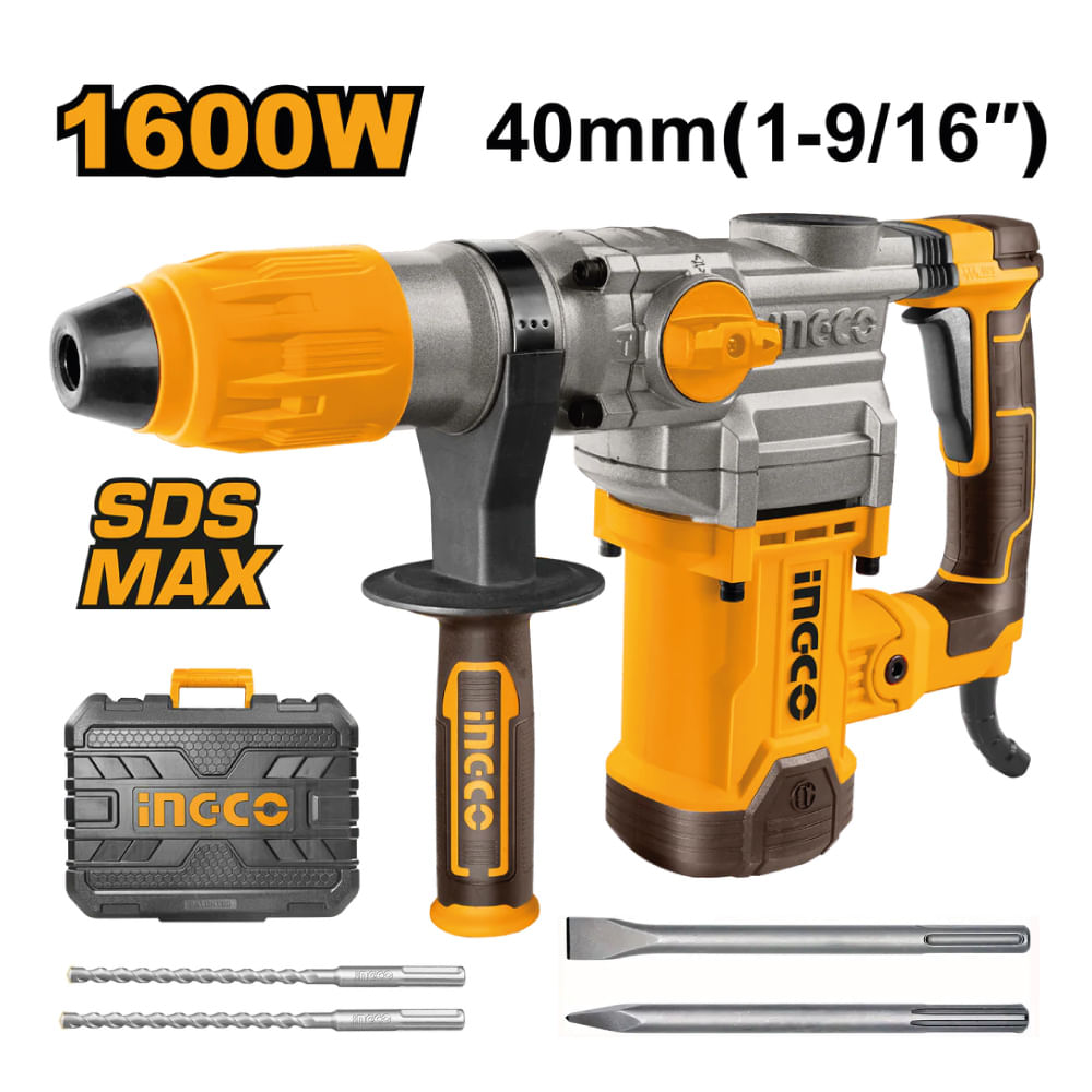 Rotomartillo Ingco 1600W SDS MAX 10J RH1600388